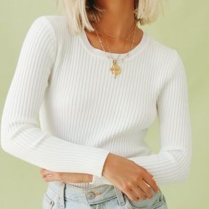 VERGE GIRL WHITE SWEATER